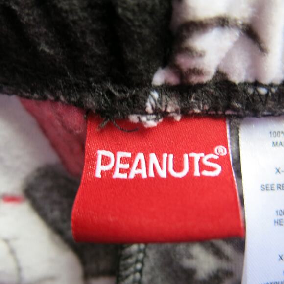 PEANUTS Snoopy Woodstock Fleece Pajama Pants Size XS 0/2 Winter Snowflakes Warm - Picture 7 of 8
